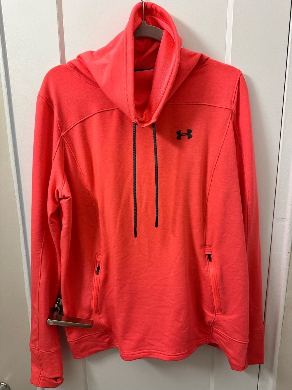 Under Armour Neon Coral Performance Hoodie